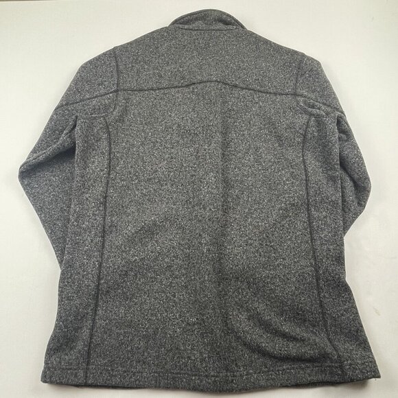 Columbia Full Zip Sweater Jacket Men’s S Black Zip Pockets Knit Polyester - Picture 3 of 9